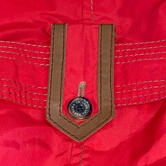 ❤️AS NEW❣️EUC❣️CAROLINA HERRERA❣️CH Short Rain Jacket. Genuine Leather trim. - Picture 8 of 13